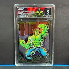 1994 Fleer Marvel Universe Incredible Hulk Power Blast #5 EX 5 RazorSlabs  picture