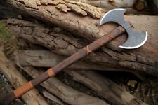 Large Norse Axe, Double Edge blade axe, Hand forge Axe, Double sided Axe picture