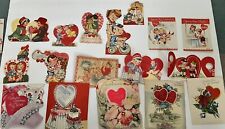 17 Vintage LOVE Cute Couples Valentine's Cards 50's Husband Wife Romance picture