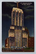 Chicago IL- Illinois, Palmolive Building, Art-Deco, Antique, Vintage Postcard picture