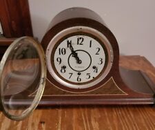 Mantle Clock.  UNTESTED  Pendulum Moves Freely And Comes With A Key picture