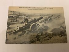 c.1918 WWI German Guns Left Behind on their retreat from France Postcard picture