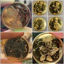Walt Disney World 50th Anniversary Commemorative Gold Coins all characters picture