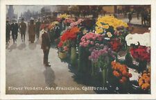 Flower Vendors, San Francisco, California, Early Postcard, Unused picture