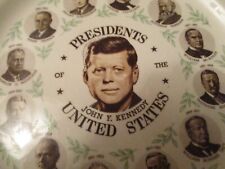 Vintage 1960 Presidential Commemorative Plate All Presidents John F. Kennedy picture