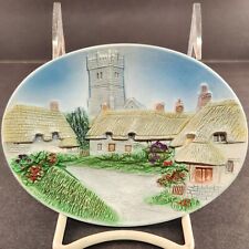 Legendware E W Usher Hand Painted Godshill Oval 3D Wall Plaque 6¼