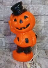 VTG 1969 Empire Halloween Blow Mold Pumpkin Jack-O-Lantern Scarecrow Hobo  picture