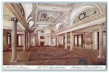 c1910 First Class Lounge RMS Aquitania Britains Largest Liner Unposted Postcard picture