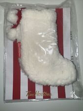 Tim Hortons 2022 Christmas Sherpa Stocking Card Holder picture