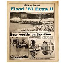1987 Kennebec Flood Newspaper Morning Sentinel Maine 87 Flood Extra 2 Alt DWHH7 picture