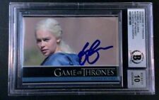 Emilia Clarke ON CARD Autograph - 2014 Game of Thrones #15 - Grade 10 picture