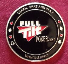 10 Full Tilt Poker (FTP) Metal Chips / Card Protectors. Great As Party Favors picture