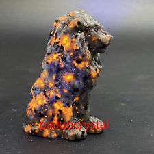 1pcs Natural Yooperite Flame's Stone Lion Quartz Crystal Skull Figurines Gem 2