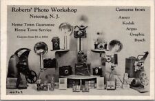 NETCONG, New Jersey Advertising Postcard ROBERT'S PHOTO WORKSHOP Camera Store picture
