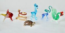 ASSORTED MURANO MINIATURE GLASS ANIMALS LOT AM picture
