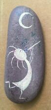 HAND-PAINTED & SIGNED BY ARTIST KOKOPELLI STONE PAPER WEIGHT - CUTE  picture