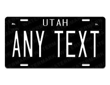 Utah Black White License Plate Personalized Custom Car Auto Mobile picture
