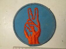 Vintage Peace Sign Patch from 70s Vietnam War Era Original Item Owned Since 70s picture