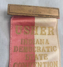 1948 Democratic State Convention Usher Ribbon Political Memorabilia picture