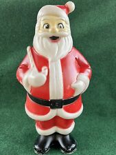 RARE  Lidco 1960’s Vintage Blow Mold Santa With Candy Cane 13-1/2