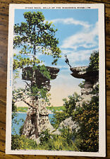 Vintage Postcard Stand Rock, Dells Of The Wisconsin River picture