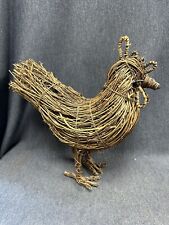 Twig Folk Art Primitive Style Rooster 12” tall 12” long EUC picture