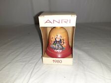 Vintage 1980 Anri Italy Hand Painted Wood Mini Christmas Bells limited Edition picture