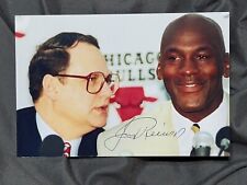 Jerry Reinsdorf w/ Michael Jordan  Autograph Signed Photo Chicago Bulls picture