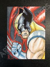 marvel wolverine sketch card by artist Nick Rivers picture