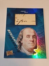 Ben Franklin 2021 Pieces Of The Past JUMBO Authentic Handwritten Relic NAPOLEON? picture