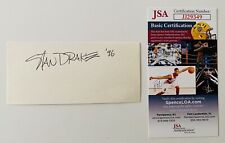 Stan Drake Signed Autographed 2.25 x 5 Card JSA Cartoonist Heart Of Julius Jones picture
