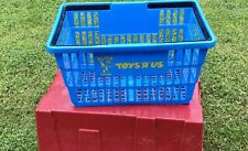 Vintage 90’s Toys R Us Shopping Basket Blue With Yellow Geoffrey Mascot picture
