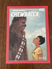 2023 Topps Star Wars Comic Covers Art Red /10 Chewbacca CC-3 picture