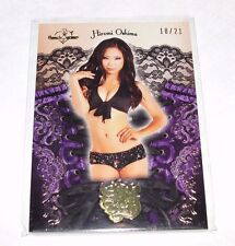 2015 Benchwarmer HIROMI OSHIMA Sin City #32 Gold Foil/21 PLAYBOY Playmate 2004 picture