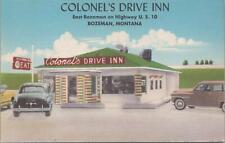 Postcard Colonel's Drive Inn Bozeman Montana MT  picture