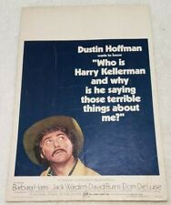Vintage Dustin Hoffman Who Is Harry Kellerman Original Movie 22x14