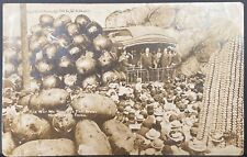 PRES. TAFT SPEECH IN TEXAS~MARTIN EXAGGERATION RPPC REAL PHOTO~GIANT VEGETABLES picture