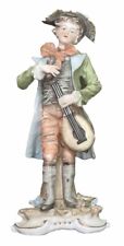 Vintage Ceramic Statue Of Man With Violin picture