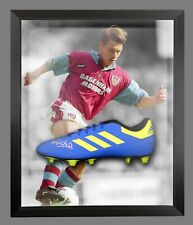Tony Cottee Hand Signed Adidas Football Boot In An Acrylic Dome Frame : B picture