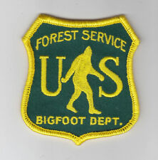 US Forest Service Bigfoot Department embroidered patch Sasquatch, picture