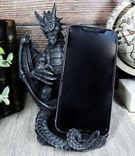 Gothic Standing Guardian Dragon With Outstretched Arm Cell Phone Holder Figurine picture