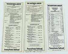 Vintage PENNSYLVANIA RAILROAD Broadside Advertisements The Northern Arrow 1960s picture