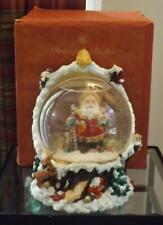 Christopher Radko Woodland Winds Frosty Leaf Santa Snow Globe Ltd. Edition picture