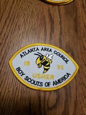 1996 Usher Atlanta Area Council Patch Boy Scouts BSA Buzz Georgia Tech Football picture