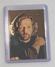Eric Clapton Gold Plated Limited Artist Signed “Rock Icon” Trading Card 1/1 picture