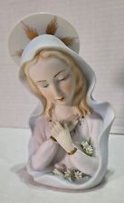 Lefton figurine Madonna ceramic bisque KW1462 6x3