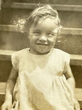 VD Photograph Girl Portrait Smiling Happy 1930-40's  picture