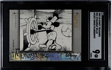2003 UD Disney Treasures #MM1 Steamboat Willie Mickey Mouse Filmography SGC 9 MT picture