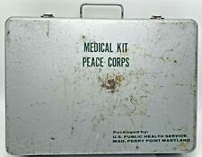 Vintage Peace Corps Medical Kit Empty Metal Kit  picture