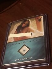 2018 Playboy's Barefoot Beauties STAR STOWE Birthstone Card picture